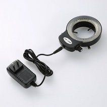 산업용 스테레오 현미경 렌즈 카메라 확대경 6500K 144 LED 110-240V 조정 가능 링 라이트 일루미네이터, 01 black_02 EU Plug