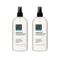 에코탄 영국 트로피칼 태닝 미스트 코코넛 워터 바디 페이스 500ml 2팩, 1개, 1g