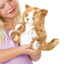 움직이는 귀여운 고양이 인형 손 인형극 3살 어린이집인형극 유치원인형극 역할놀이