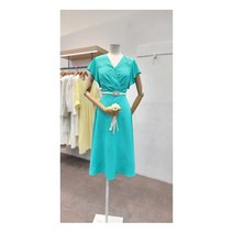 [샤틴] [W몰 ] 프릴소매큐빅벨트원피스s212b633