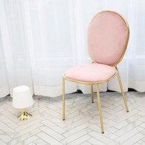 가구느낌 어반골드체어 디자인의자 식탁 카페 벨벳, 핑크