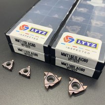 MMT22ER 22IR 16ER 16IR 11IR 11ER AG55 AG60 VP15TF ER6020 US735 CNC 나사 밀링 커터 초경 도구, MMT16ER AG60, 100PCS