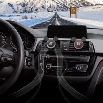 쏘렌토 MQ4 온도계 겸용 차량 송풍구 방향제 선물, 실버, 핑크샌드 10ml