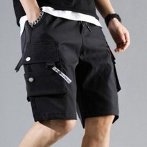 OMB895123ETC 남자 카고 반바지 5부 여름 옷 팬츠 허리밴딩 3컬러