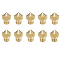 Kweiny MK10 Nozzle Multi Size for 3D Printer Makerbot Parts (0.2mm 0.4mm 0.6mm 0.8mm 1.0mm) M7 Threa, 1