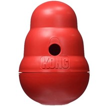 콩 워블러오뚜기 애견용 장난감 대, 빨강, 1개