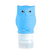 귀여운 올빼미 실리콘 여행용 병 컨테이너 샴푸 튜브 누출 방지 리필 액체 홀더 로션 비누 컨디셔닝