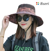 매쉬 벙거지모자 7종_등산모자 자외선차단모자, 얼룩브라운