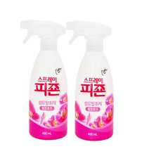 일루몬트 (1+1) 신제품 피죤 섬유탈취제 스프레이 탈취제 섬유유연제 490ml, 핑크로즈