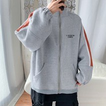 오버핏져지 올드스쿨룩 트레이닝탑 학생자켓 레트로