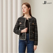 JJ지고트 패치 포켓 메탈 트위드 재킷 GMAP0JKP6