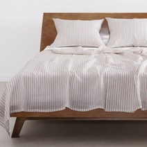 간지(레드) 린넨 홑이불 싱글, 꾸멜 프라그(레드) 린넨 홑이불 싱글