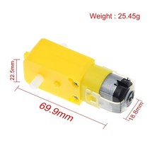 TZT-1 로트/패키지 감속 DC 모터 바퀴 a/스마트 자동차 섀시 모터/로봇, [03] Motor