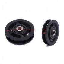 베어링 풀리 50mm / 90mm 내마모성 나일론 휠 케이블 체육관 범용 피트니스 장비 부품, 04 브라운