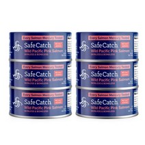 Safe Catch 세이프캐치 와일드 대서양 핑크연어 통조림 142g 6캔, 6개