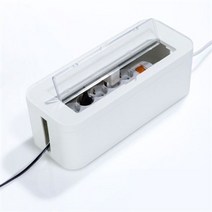 케이블O 미니 멀티텝 전선코드정리함 오피스몰 사무용품 온라인 쇼핑몰 0-219ea, 화이트