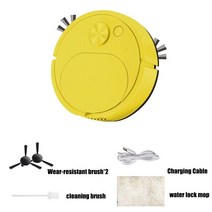 소파 매트 침구 청소기 원룸 핸디 청소기 스마트 진공 청소 로봇 웻 걸레질 가전 도구, 03 Yellow