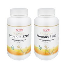 하이웰 프로폴리스 3200mg 250캡슐 뉴질랜드 플라보노이드 함유 베지캡슐, 2개