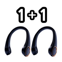 최신형 이에스 넥밴드 360도 목선풍기 2p 세트, 360목선풍기(블루+블루)