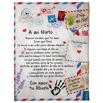 자모라 TOADDMOS A mi Nieta/Nieto 항공 우편 인쇄 얇은 양털 담요 손녀/손자 소파 낮잠 부드럽고 사랑의 선물
