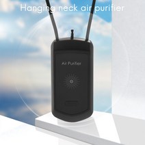 세련된 개인 웨어러블 미니 휴대용 자동차 산소 바 음이온 발생기 걸이형 목 공기 청정기 블랙, 한개옵션0