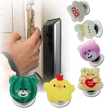 꼰대마켓 캐릭터 도어락 스마트톡 핸드 그립 톡홀더 핸드폰 스마트폰 휴대폰 거치대, 러블러블