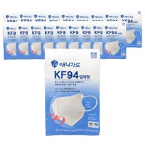 애니가드 KF94 입체형 황사마스크(새부리형)_대형, 1개입, 20개, 흰색