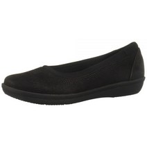 Clarks 아일라 여성용 로우 플랫슈즈 블랙