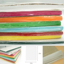 포장 습자지 9절 500매 색 종이 얇은 비치는 완충재 만들기 재료 화지 35x25cm 다발, 빨강