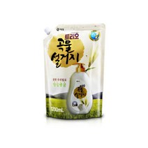 트리오 곡물 설거지 우리밀 주방세제 리필형, 1200ml, 7개