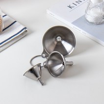 스테인레스 미니 깔때기 3종세트 스텐 소분 소형 다용도 깔대기 깔데기