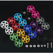 미니카4WD트랙 트럭 미니카 19mm 알루미늄 볼 레이스 롤러 링 + 520 베어링 4 개 타미야 미니 4WD 레이싱, 03 purple