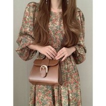 C.ONLIE SHOP프랑스 레트로 얇은 긴팔 꽃무늬 가을 원피스 TS119 원피스 하객룩 하객원피스