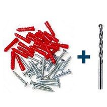 콘크리트 칼블럭 나사 피스, 6mm칼브럭+피스38mm+6mm비트