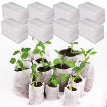 가게오픈화분 꽃잔디씨앗 여름꽃모종 국화모종 생분해 묘목 보육 가방 부직포 식물, 12x13cm(100개)