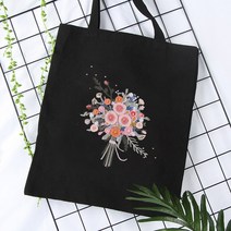 에코백 꽃 자수 diy 집콕 취미 생활 잡순이 공예 초보, 스프링 [패키지+모조대나무 자수스트레치]