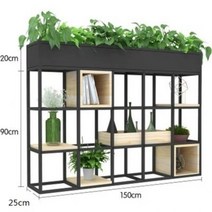인테리어가벽 철제 원목 수납장 원룸 공간분리 파티션 셀프가벽만들기, 유형 A- 150X25X110