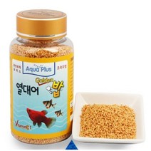 아쿠아플러스 구피 골든밥 65g 고급사료 먹이 비타민 알테미아 색상 소화 영양