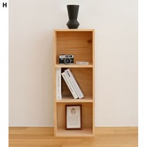 고급 편백나무원목 DIY3단책장 330, 본상품선택