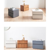 독특한 물결 세련미 침대 선반 협탁 싱글족 침실협탁, 03.550낮은_오크, 본상품선택