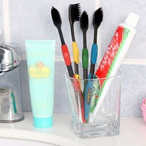 1+1 숯나노 이중모 잇몸 틈새 가는모 깨끗한 위생 칫솔, 3개