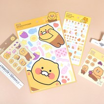 춘식이 스티커 4종 세트, A세트