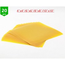 3D 프린트 프린터 프린팅 부품 쓰리디 Printrbot4 /6/8 /10 크기 프린트봇 가열 침대용 정사각형 폴리이 미드 테이프 시트 20 개, [04] 10x10inch