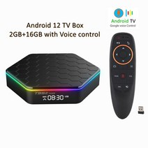 2022 안드로이드 12 스마트 TV 박스 Allwinner H618 미디어 플레이어 3D 비디오 유튜브 넷플릭스 2.4G &am, 04 2G 16G Voice_02 Eu 플러그