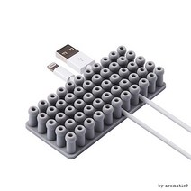 케이블 고정 깔끔한 오거나이저 이어폰 데스크 인테리어 오피스 선 정리 버드 수납 책상 정리, IV