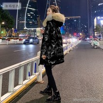 펄 패딩 여 겨울 하프 퍼 칼라 6O908