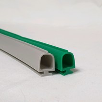 강화도어 유리문 손낌방지 손보호대 고무만, A-400, 녹색, 2400mm, 1개