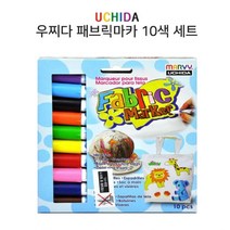 직물그리기 DIY 가방 모자 티셔츠 그림 그리기 패브릭 마카 10색 [emsq#44161100n7097F6D5D