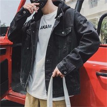 슈썸 후드탈부착 빈티지자켓 데님 흑청자켓 INSUM39