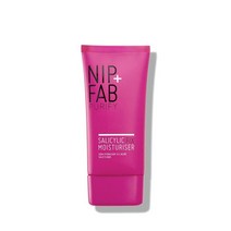 Nip + Fab 살리실산 픽스 페이스 모이스처라이저 나이아신아미드 및 히알루론산 함유 가벼운 보습 BHA 페이셜 크림 오일 컨트롤 모공 개선 피부 토닝 36.9g(1.3